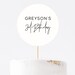 Simple Cake Toppers INSTANT DOWNLOAD Printable Template Kids Modern ...