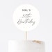 Simple Cake Toppers INSTANT DOWNLOAD Printable Template Kids Modern ...
