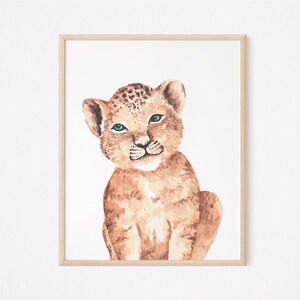 Baby Cheetah Print, Safari Animal Prints, Printable Nursery Art, Safari Nursery Decor, Nursery Wall Art, Jaguar Print, Safari Art Print