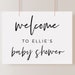 Editable Baby Shower Welcome Sign Baby Shower Welcome Poster INSTANT ...