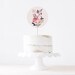 Editable Cake Toppers, Printable Floral Cake Topper Template, Instant ...