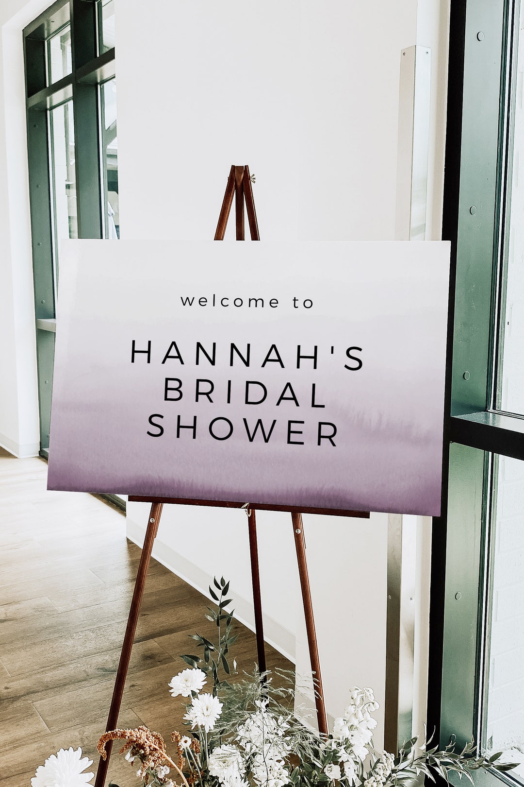 Bridal Shower Welcome Sign - Editable Printable Instant Download Modern ...