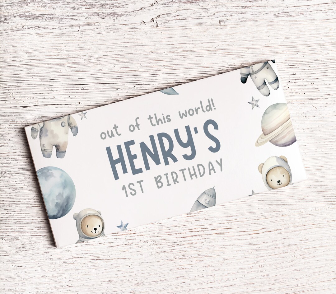 Candy Bar Wrapper, Astronaut Teddy Bear Printable Space Rocket Ship ...