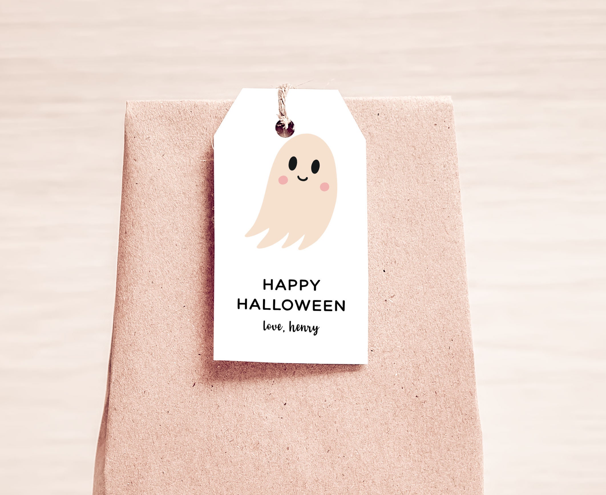 Editable Halloween Birthday Thank You Favor Tags Costume Party Girl ...