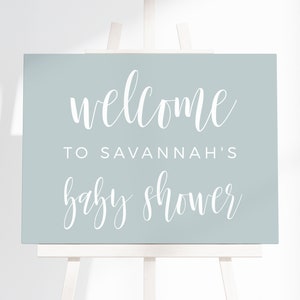 Editable Baby Shower Welcome Sign Baby Shower Welcome Poster INSTANT ...