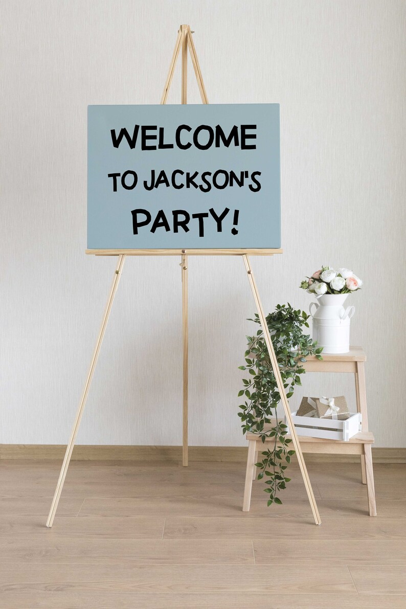 Editable Boys Birthday Welcome Sign, Instant Download Printable Modern ...