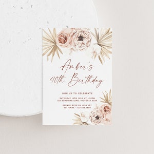 a card with a floral design on it