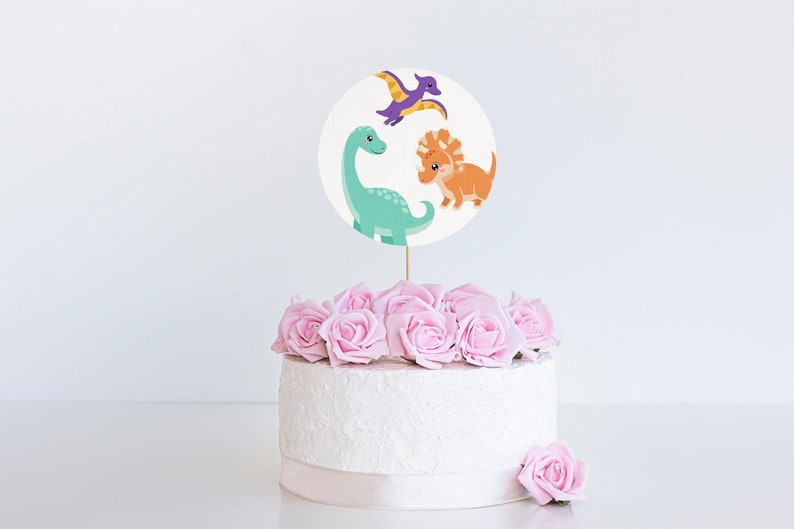 Dinosaur Cake Toppers Printable INSTANT DOWNLOAD Dinosaur - Etsy Canada