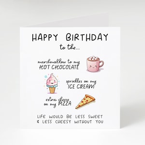 Funny Birthday Card for Bestie, Cheesy Joke Personalised DIY Editable ...