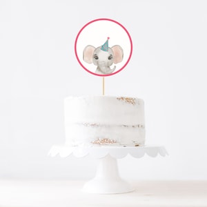 Printable Party Animals Cake Topper Template, Safari Animals ...