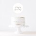 Simple Cake Toppers INSTANT DOWNLOAD Printable Template Kids Modern ...