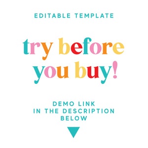 Editable Lemon Kids Birthday Invitation Template, Printable Instant Download Modern Lemonade Girls Summer Tea Party Invite Design DIY Z205 image 4