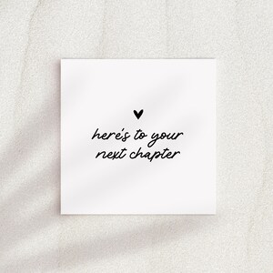 "New Chapter" Greeting Card – Inspirational Congratulations Card For Graduation, Promotion, Retirement