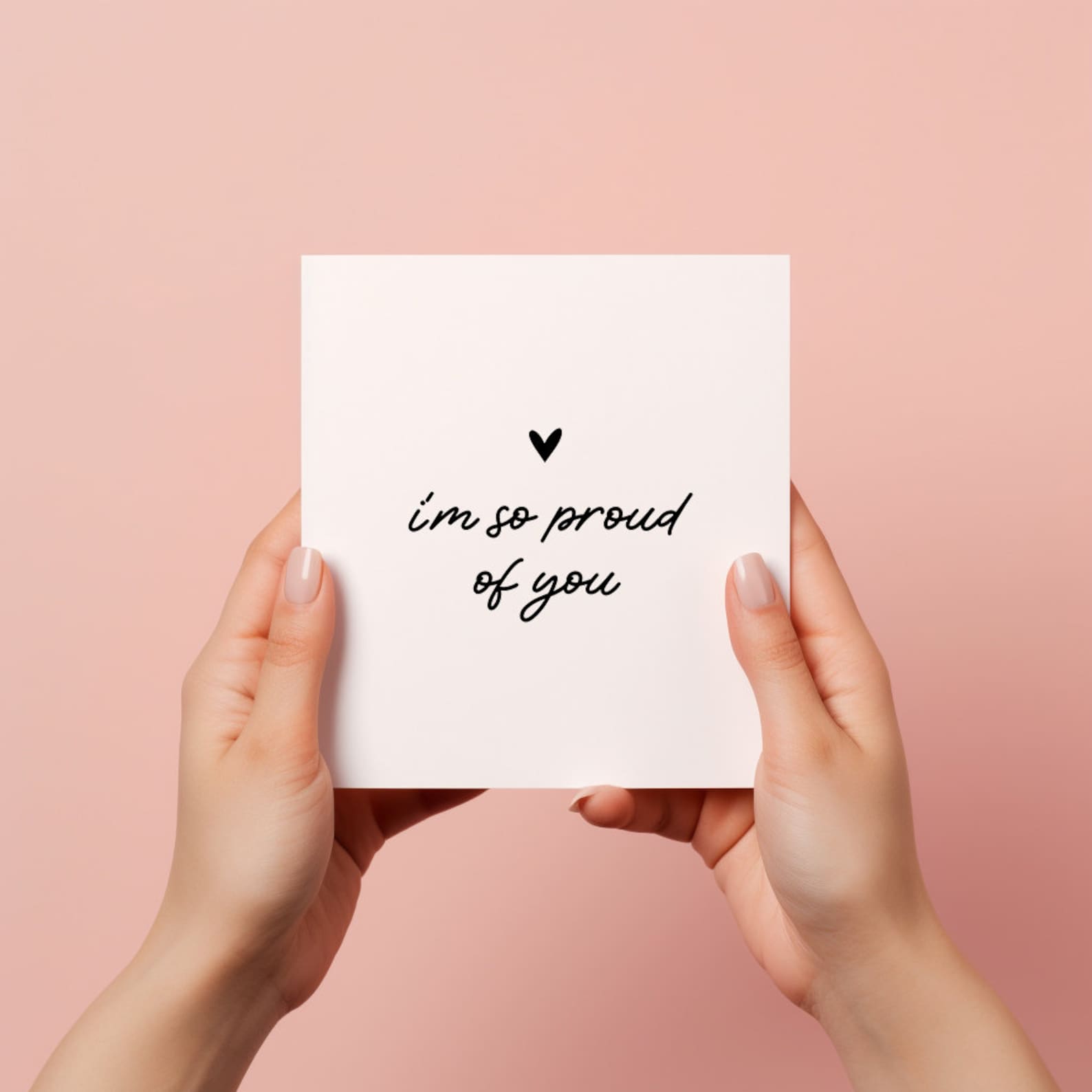 Proud of You Card, Personalised Encouragement Greeting Card Printable ...
