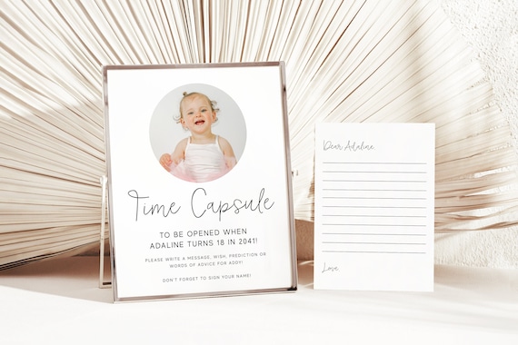 Time Capsule Template Time Capsule First Birthday Time Capsule - Etsy ...