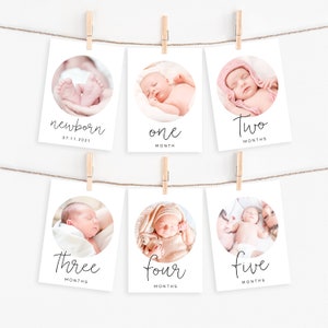 Erster Geburtstag Monatliches Foto Banner Bearbeitbare Babys Erstes Jahr Fotos Moderne 1. Geburtstag Druckbare Foto Banner Bearbeitbare Vorlage DIY Z18