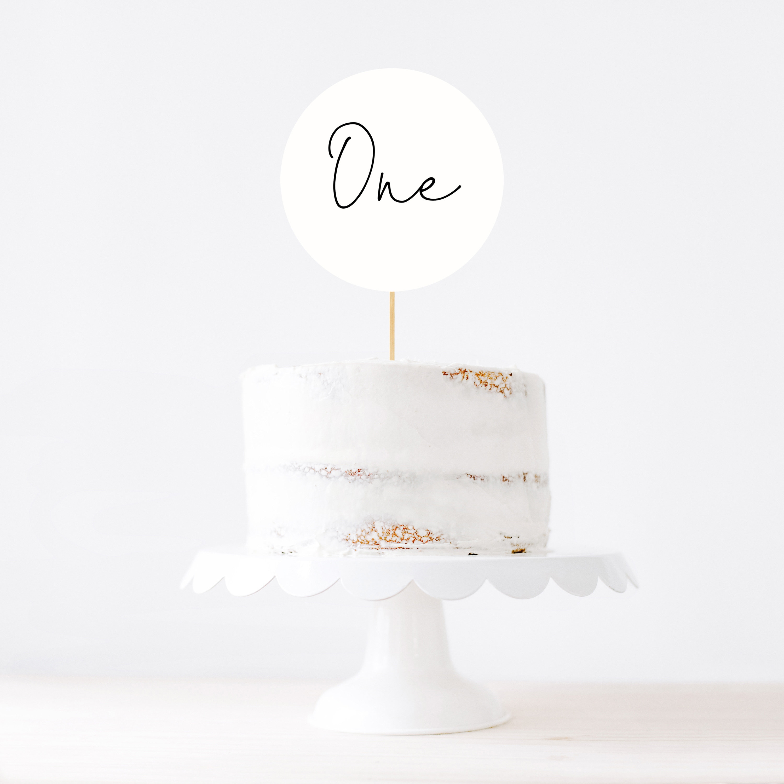 Editable Cake Toppers, Simple Printable Cake Topper Template, Instant ...