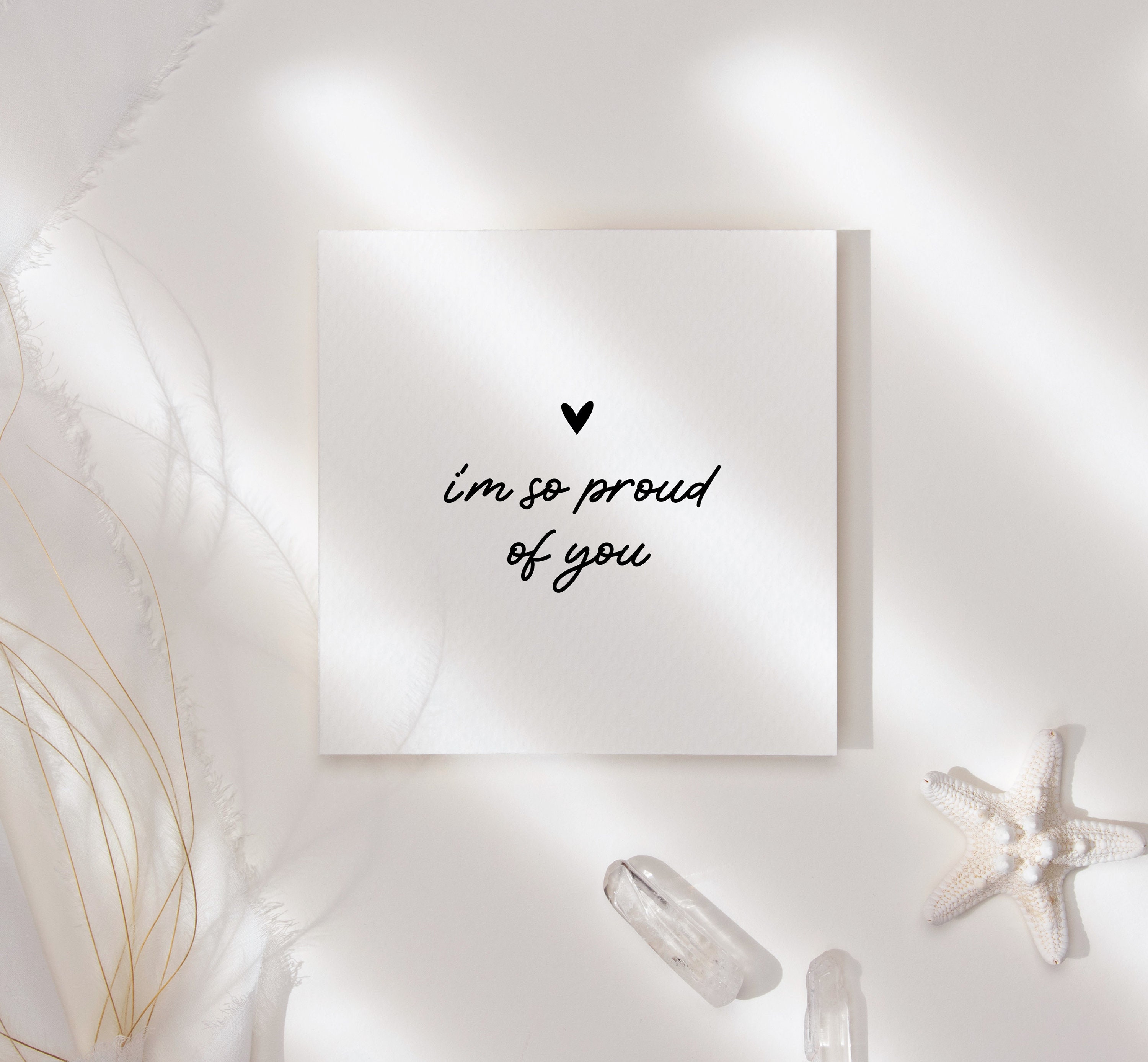 Proud of You Card, Personalised Encouragement Greeting Card Printable ...