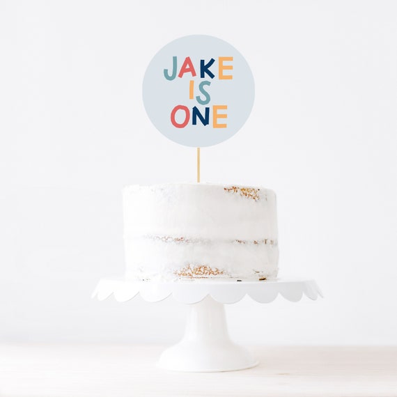 Editable Cake Toppers Rainbow Printable Cake Topper Template - Etsy ...