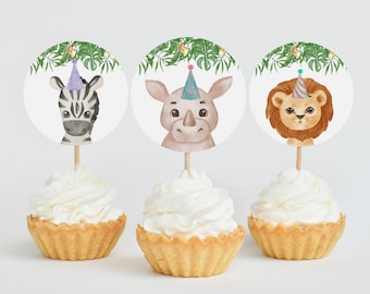 Dinosaurus Cake Toppers Set van 7 - Jungle Safari Decoratie - 1ste