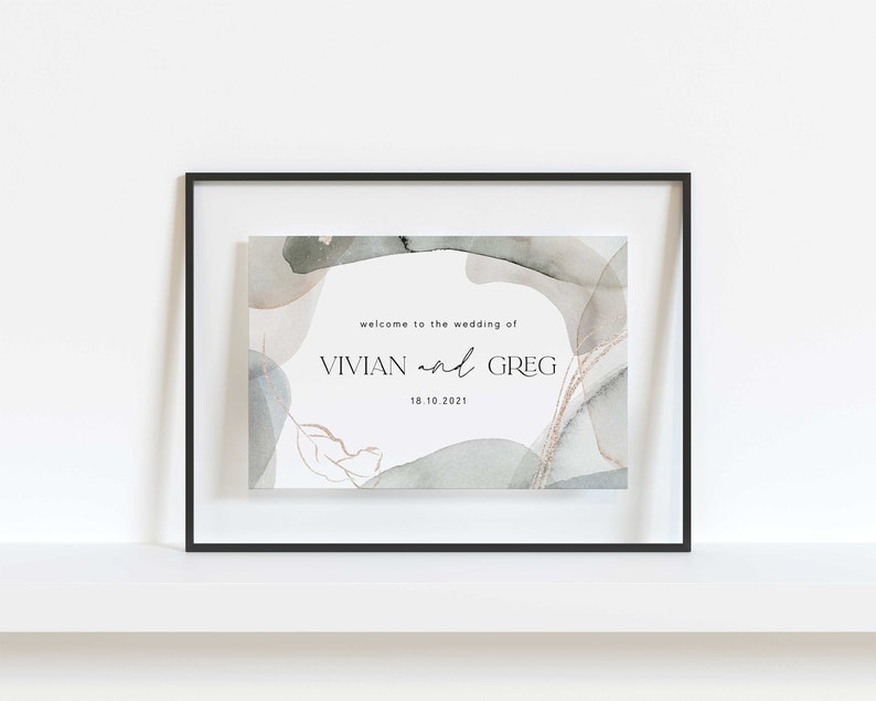 Editable Wedding Welcome Sign Template, Instant Download Printable ...