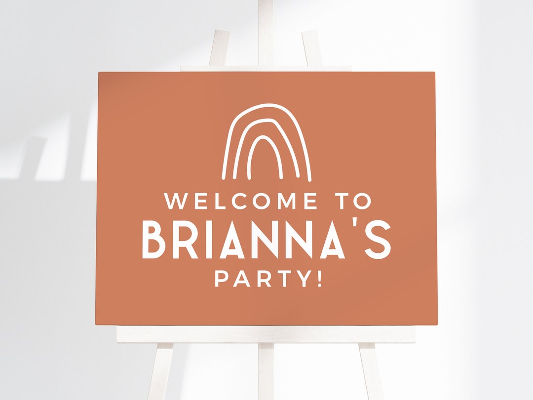 Editable Birthday Sign Birthday Poster INSTANT DOWNLOAD