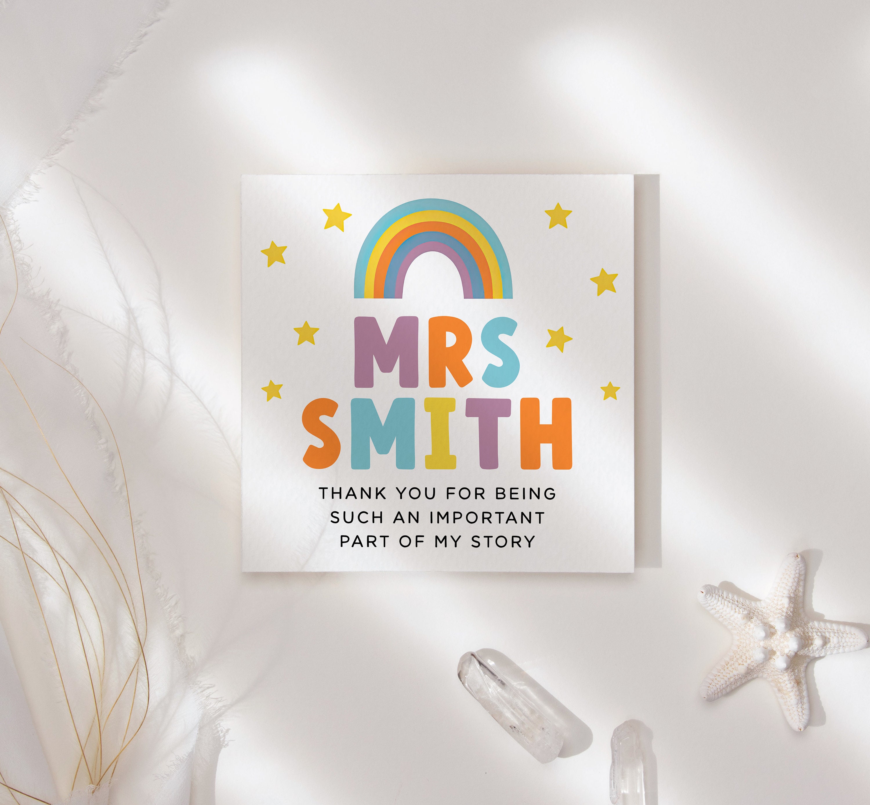 Thank You Card, for Being Part of My Story Appreciation DIY ...