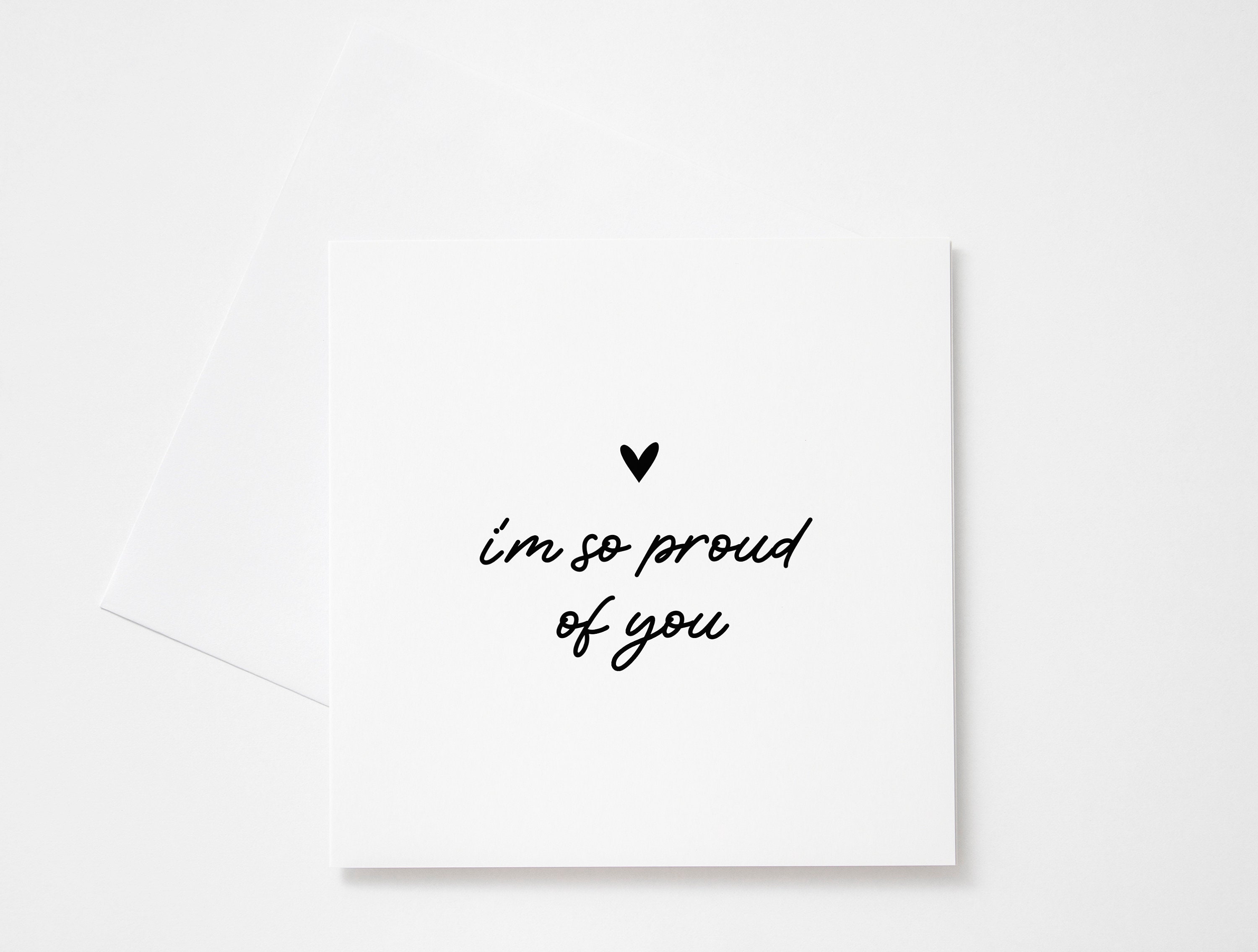 Proud of You Card, Personalised Encouragement Greeting Card Printable ...
