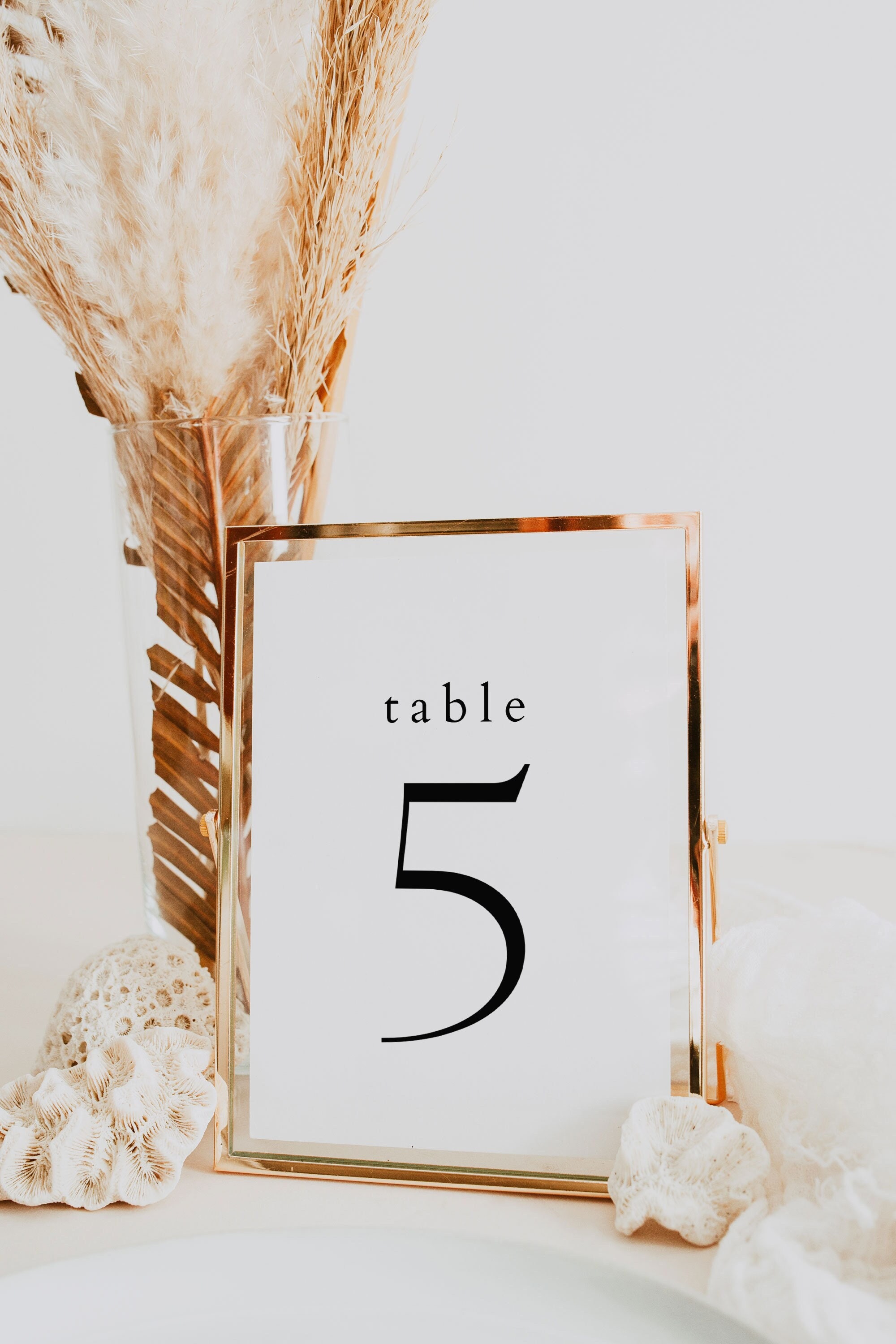 Editable Table Numbers Printable Template, Modern Minimalist Wedding ...