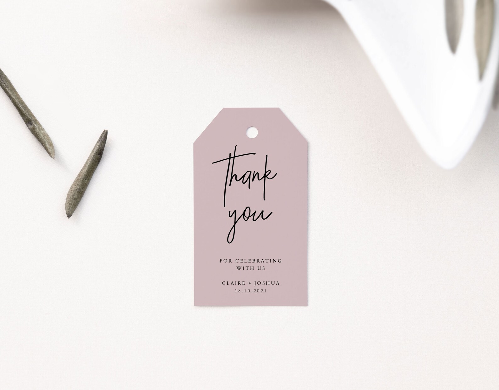 Thanks Fg Wedding Thank You Tag Editable Template, Printable Instant Download ...