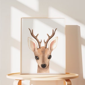 6 Tier Poster Set Für Kinderzimmer - Safari Dschungel Motive Auf Leinwand