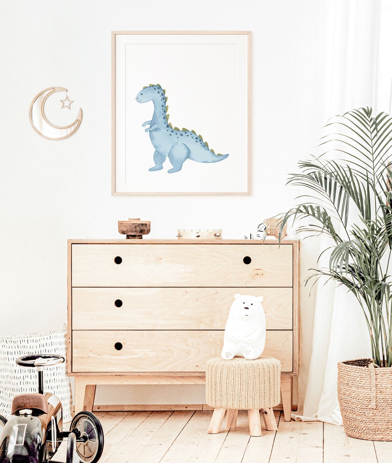 Nursery Print Wall Art, Dinosaur Decor, Boys Room Wall Art, Kids Room ...