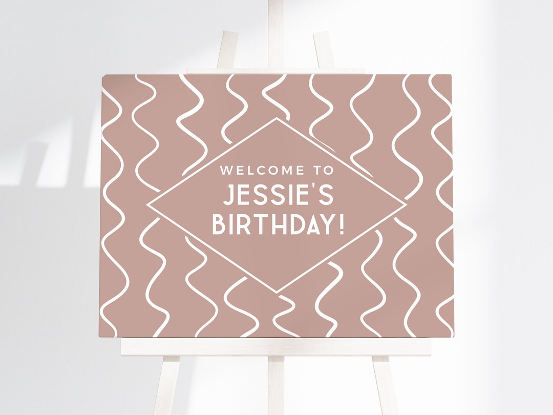 Modern Editable Welcome Sign Printable Template, Instant Download in ...