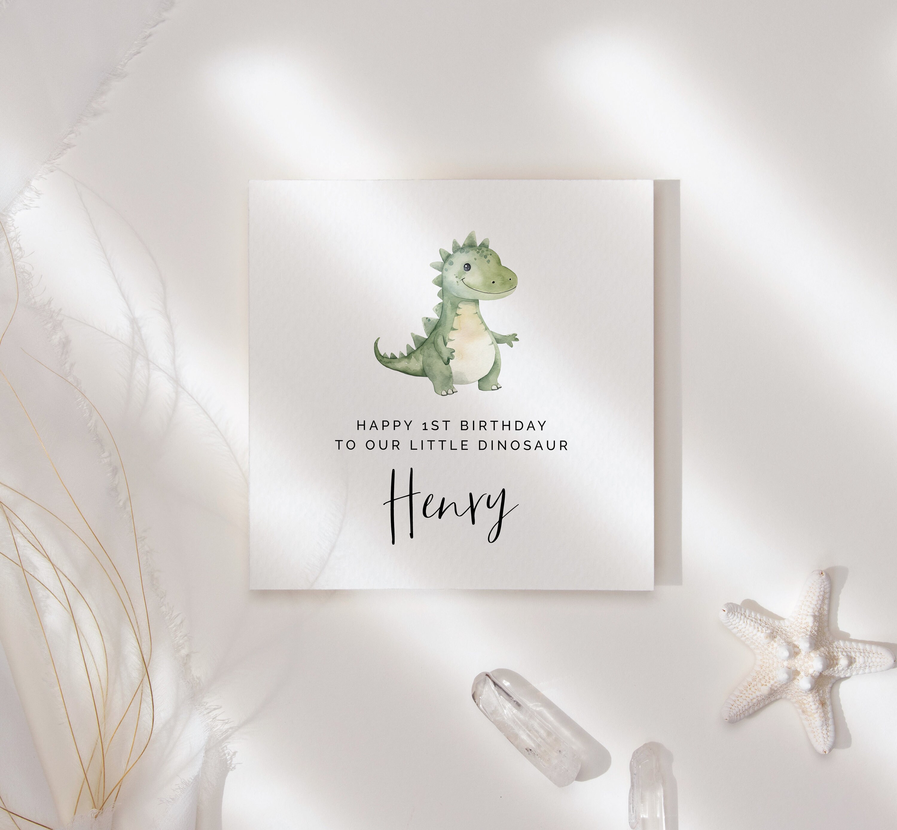 Biglietto Di Auguri Per 3° Compleanno Dinosauro - Formato A5 Con Busta - Per Bambino Di 3 Anni - 4