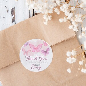 Runder Hintergrund „Kleiner Schmetterling“ 2,2 M Ø, Violett, Für Babyparty Mädchen - Polyester, Mit Clips