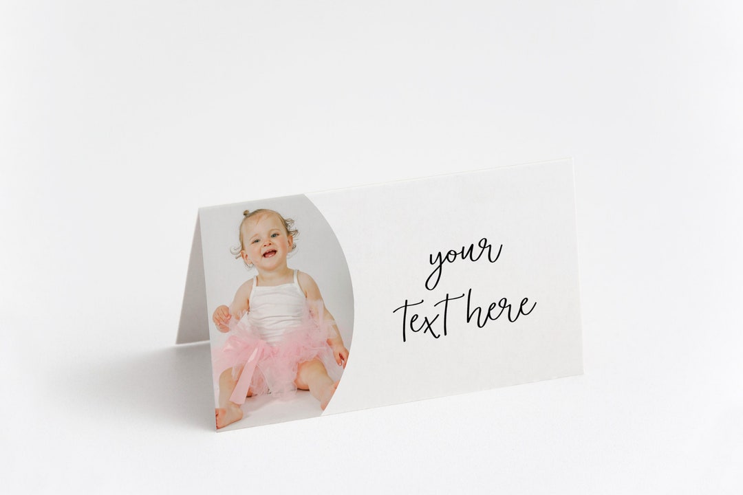 Editable Food Labels, Baby Photo Food Label Place Card Template, Tent ...