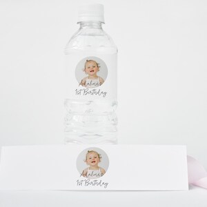 Birthday Water Bottle Label Template, Modern Simple Printable Water ...