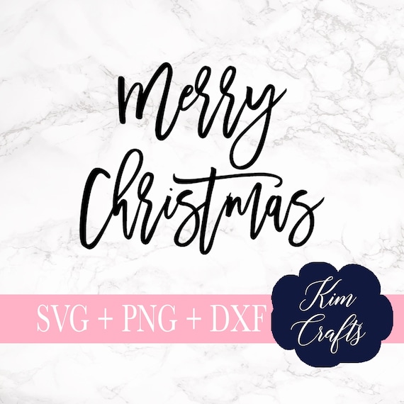 Download Merry Christmas Svg Cut File Merry Christmas Cursive Svgs Etsy