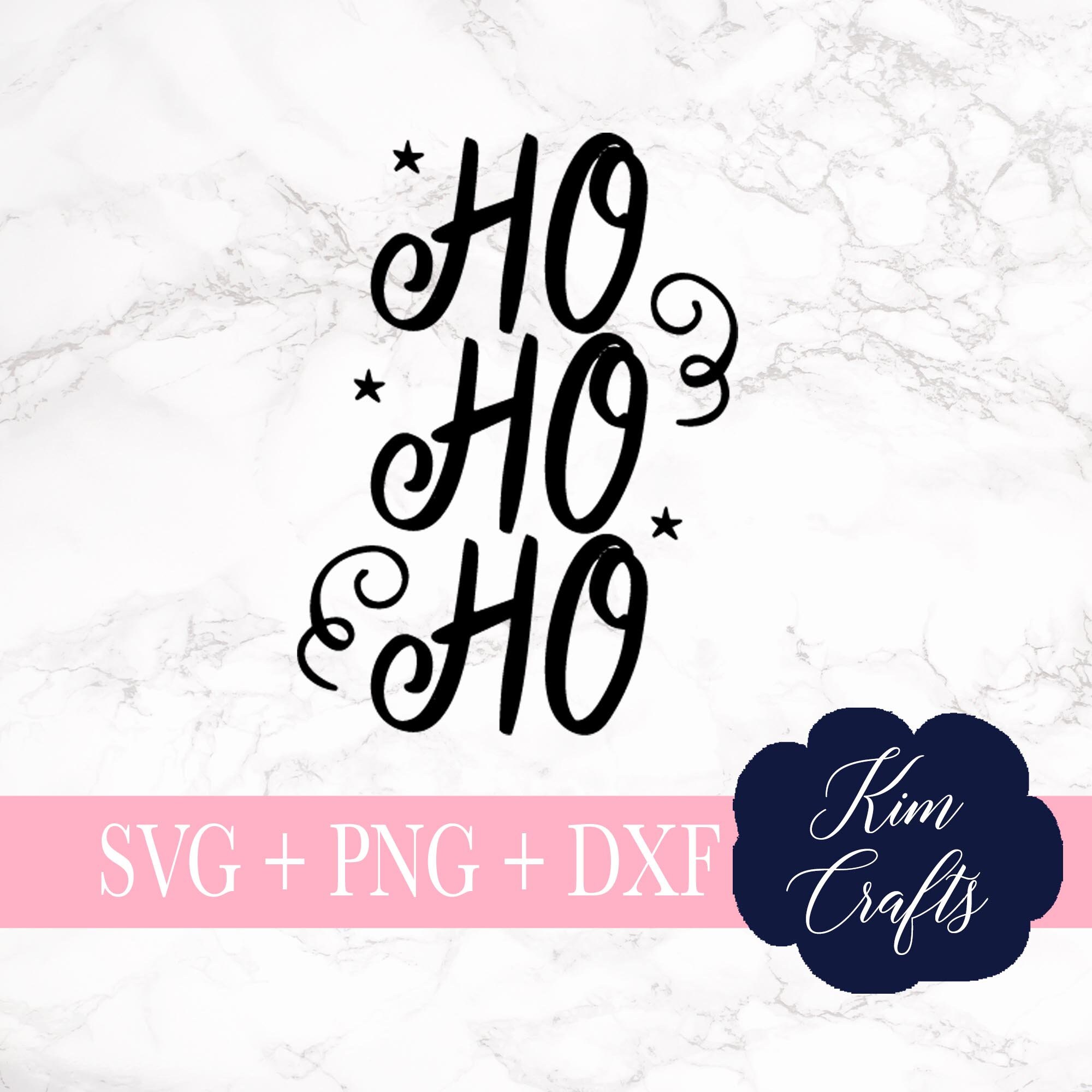 Ho Ho Ho SVG Cut File Christmas Svgs Santa Silhouette Cut - Etsy