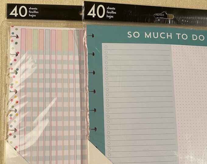 Big Happy Planner Filler Paper Teacher Planner Paper Important Pink