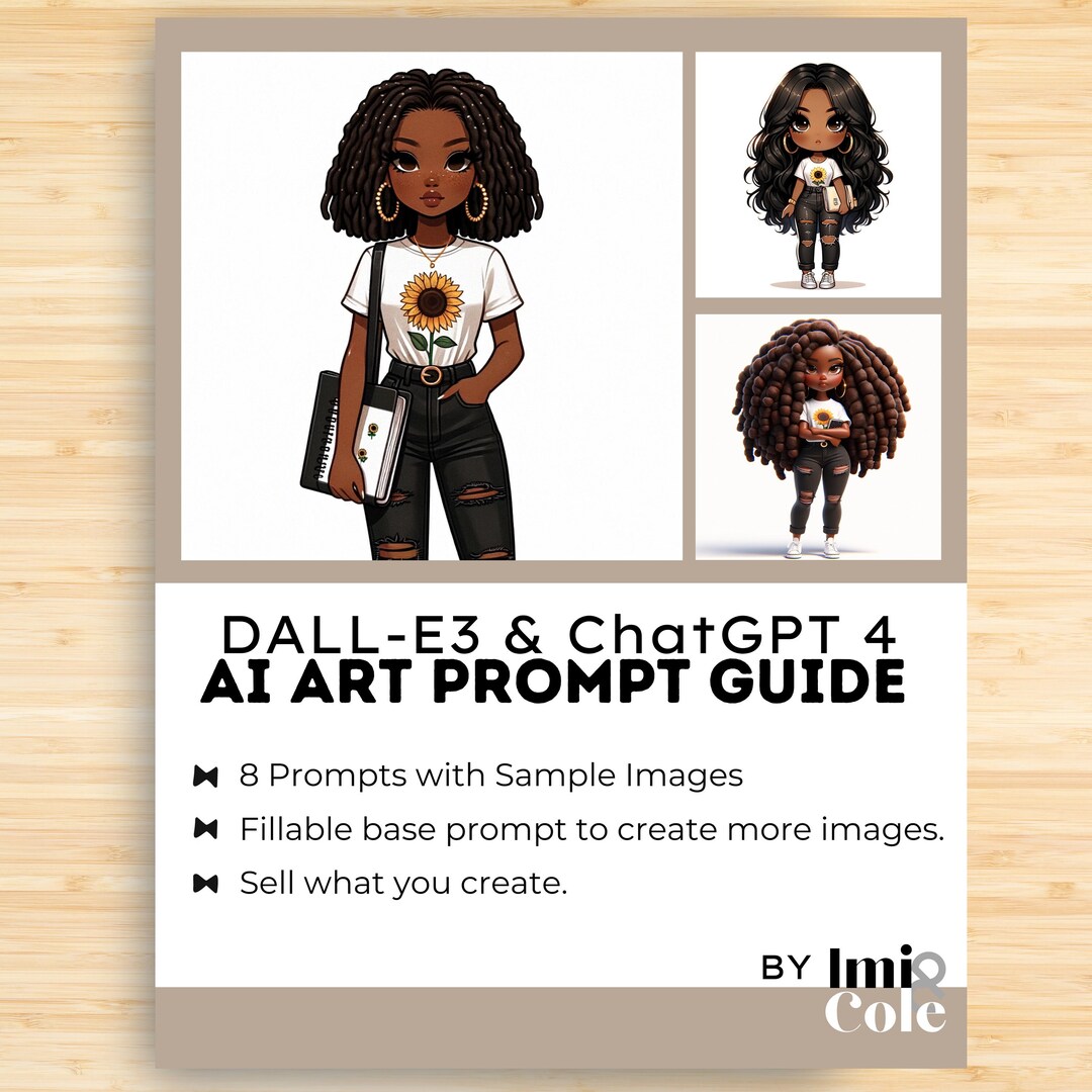 Ai Art Prompt Guide Chatgpt Dall E3 Sunflower Girls African American Dolls Minimalist Ai Art Prompt Guide Chatgpt Dall E3 Sunflower Girls African American Dolls Minimalist
