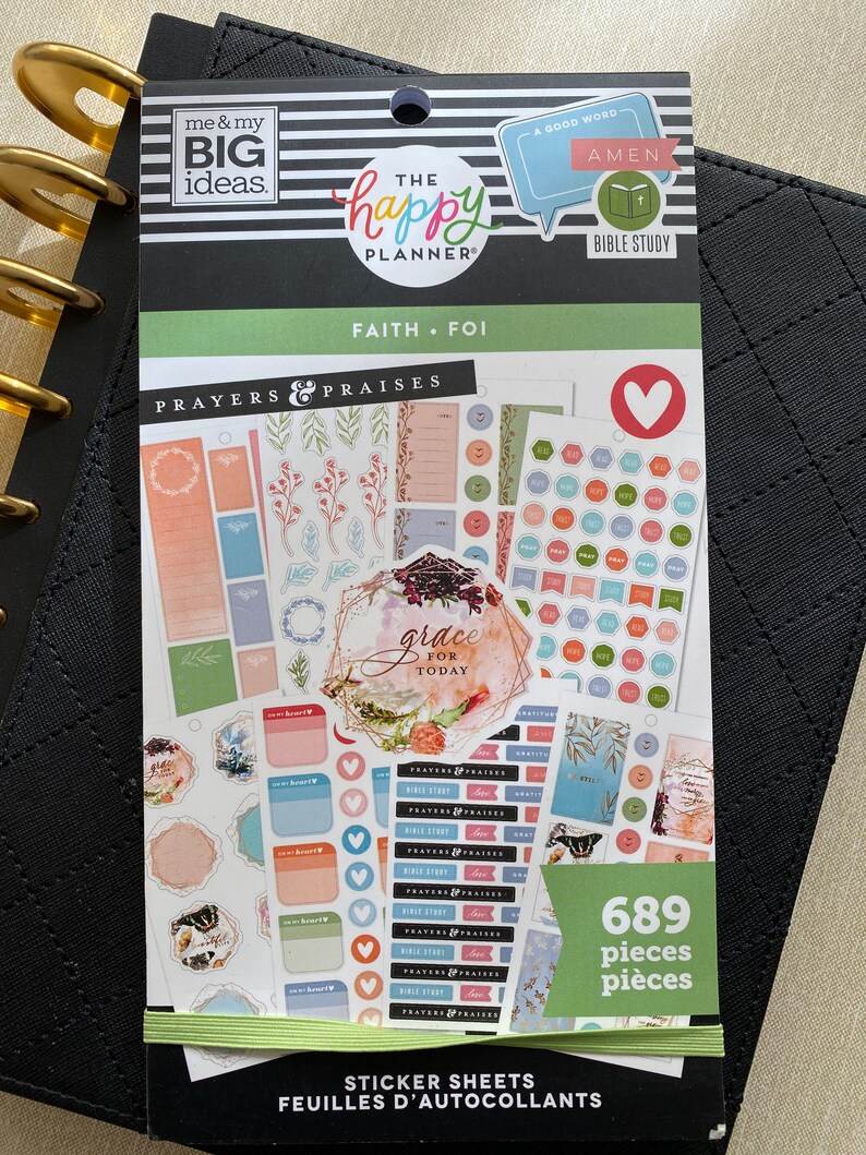 Classic Happy Planner Sticker Book FAITH Planner | Etsy