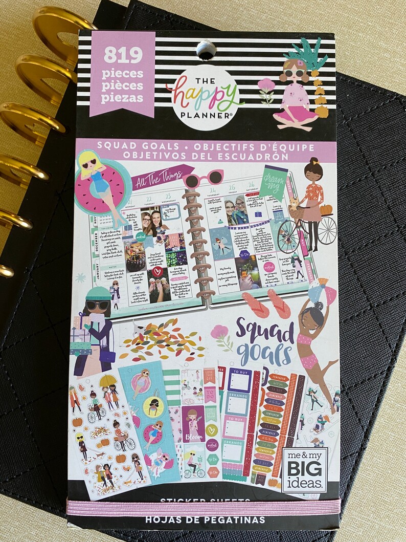 Classic Happy Planner Sticker Book SQUAD GOALS Planner Etsy