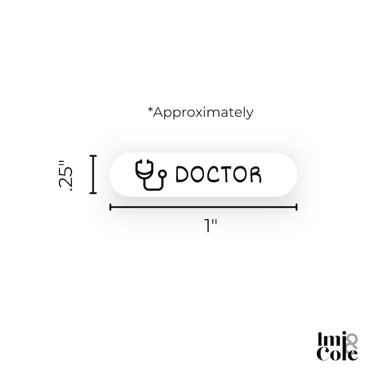 Printable Stickers | DOCTOR Mini Icon + Script - Etsy
