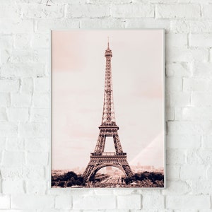 Eiffel Tower Paris Art Print, Paris Photography, Printable Wall Art, Paris France Art Print, France Architecture, Eiffel Tower Sepia Photo