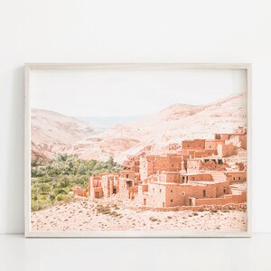 Desert Houses Art Print, Printable Wall Art, Neutral Wall Decor, Boho Wall Decor, Architecture Print, Digital Art, Desert Wall Art