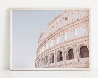 Rome Colosseum Art Print, Rome Photography, Italy Art Print, Printable Wall Art, Rome Art Print, Architecture Print, Roma Italia, Roman Art