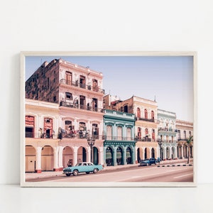 Havana Cuba Art Print, Cuba Photography, Havana Art Print, Printable Wall Art, CubaArt Print, Architecture Print, Cuba Photo, Pastel Art