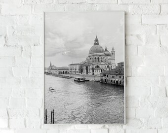 Venice Italy Wall Art, Grand Canal Art Print, Bedroom Wall Decor, Italy Art Print, Italy Poster, Italy Souvenir, Black and White Italy Art
