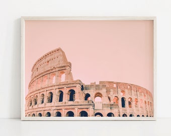 Rome Colosseum Art Print, Rome Photography, Italy Art Print, Printable Wall Art, Rome Art Print, Architecture Print, Roma Italia, Roman Art